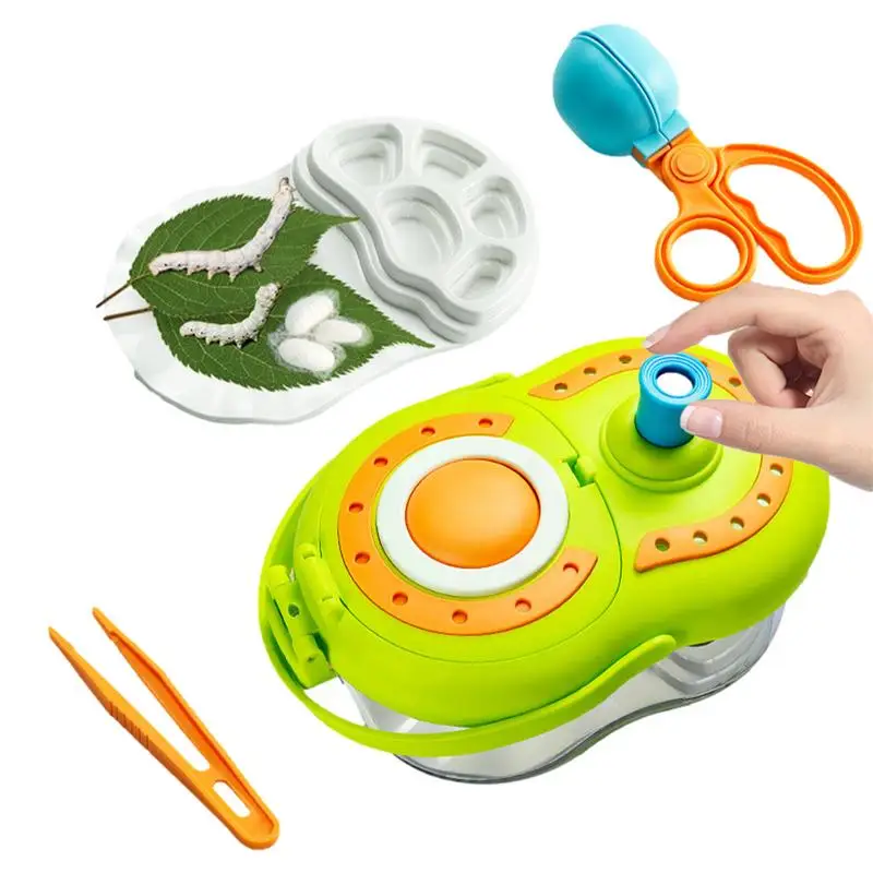 Bug Kit Insect Catcher Toy Box  with LED Light magnifying glass Insect Observation Educational Toys Gift For Boys & Girls