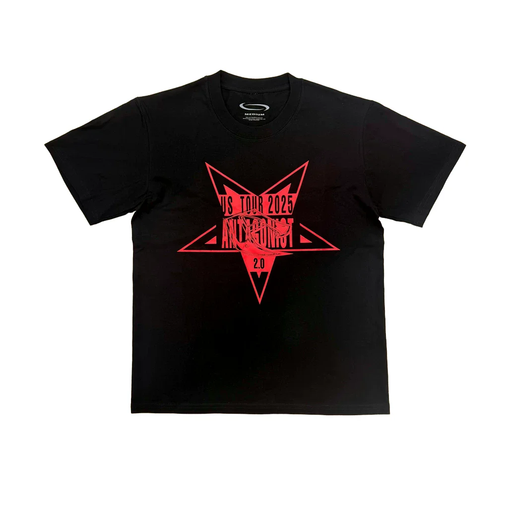 New Men Playboi Carti Antagonist 2.0 Tour Opium T Shirts T-Shirt Hip Hop Skateboard Street Cotton T-Shirts Tee Top US size E04