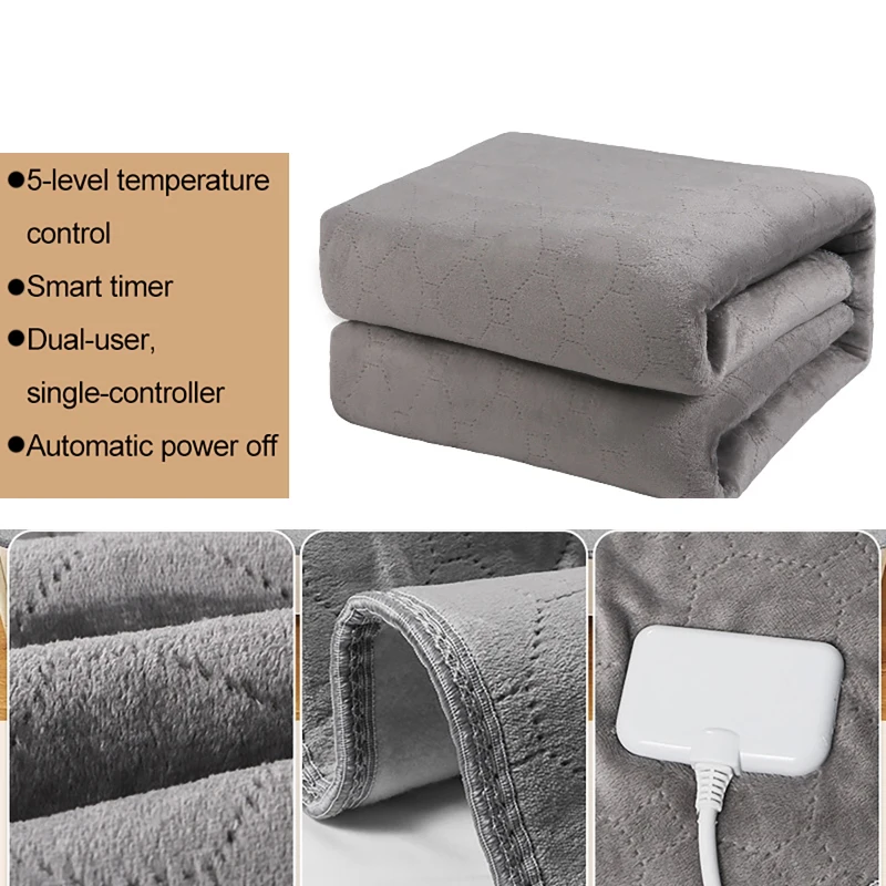 Bed Mattress Electric Heated Electric Heating Blanket Automatic Thermostat Double Body Warmer Carpets Mat Pad Smart Control