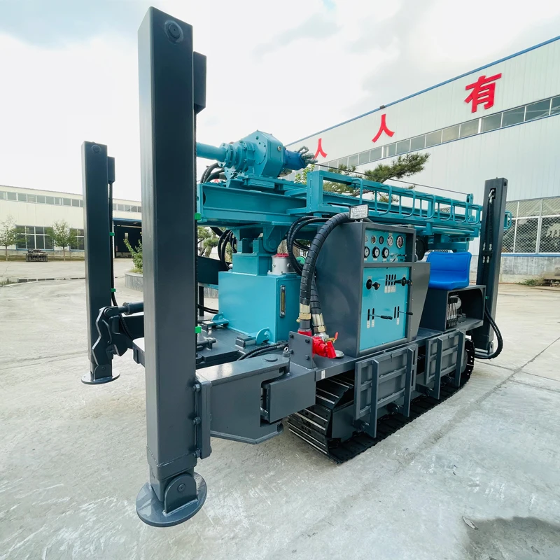 جهاز حفر آبار المياه 400 متر آلة حفر آبار المياه محرك الديزل منصات حفر آبار المياه الصغيرة للبيع