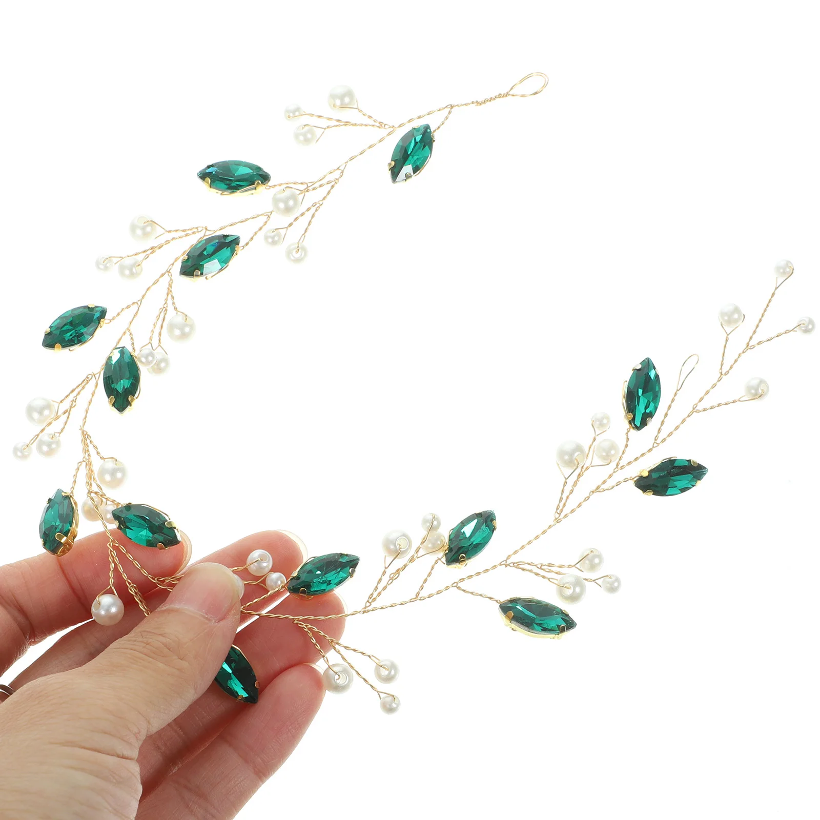 

1pcs Pearl Hairband Elegant Bridal Headpiece Wedding Hair Decoration Artificial Pearl Headdress Rhinestone Tiara Hair Accessory