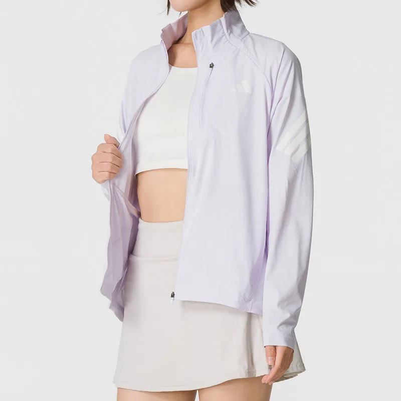 Adidas Simple Women's Sports Casual Woven Stand-up Collar  KS3266