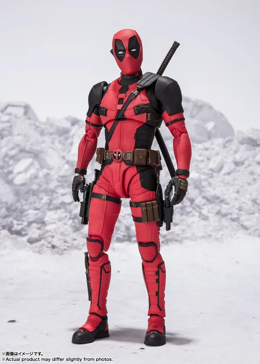 Original BANDAI S.H.Figuarts Deadpool Wolverine Anime Figure Toys PVC Model Collection Action Figurine Doll Gift