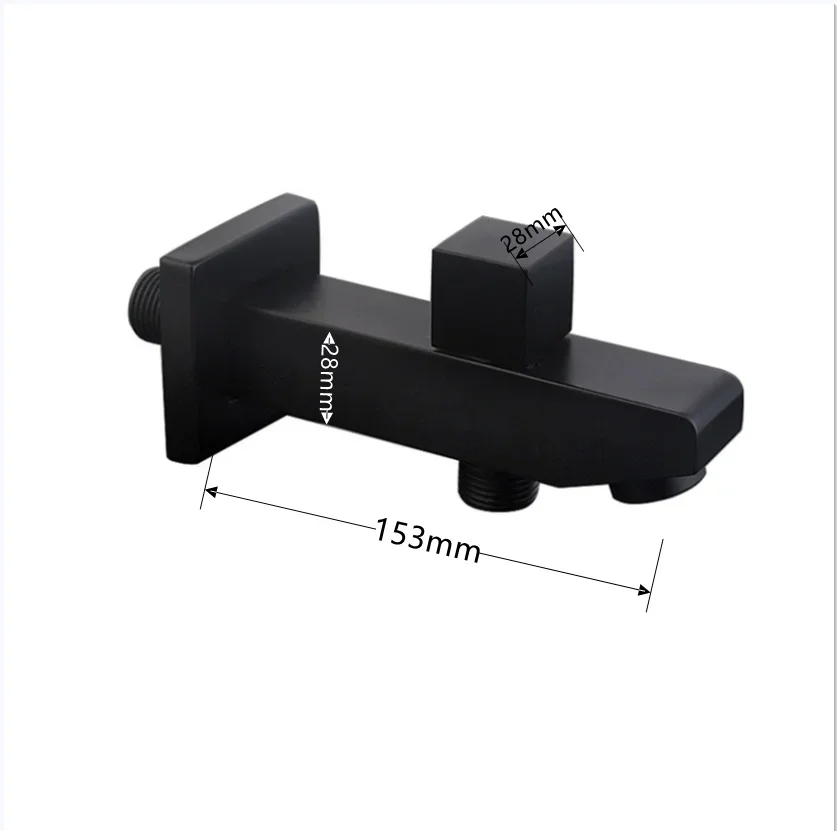 Single cold With Diverter Water Outlet Spout Mixer Tap Faucet Filling Angel Valve Connector Chromed Brass Wall Mounted