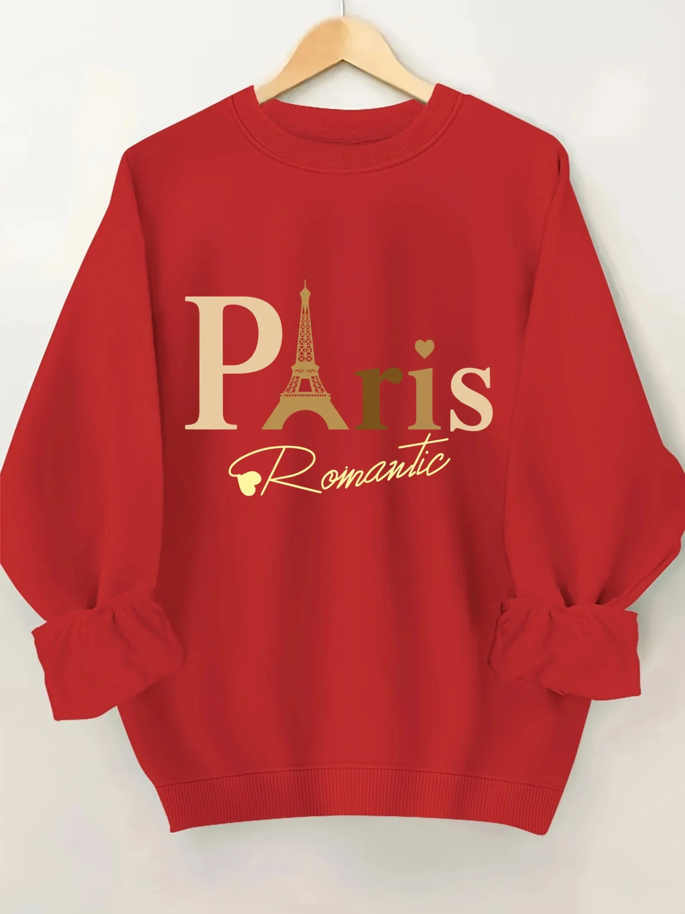 

Fashionable Letter Pattern Printed round Neck Sweatshirt for Women Stylish Casual Streetwear