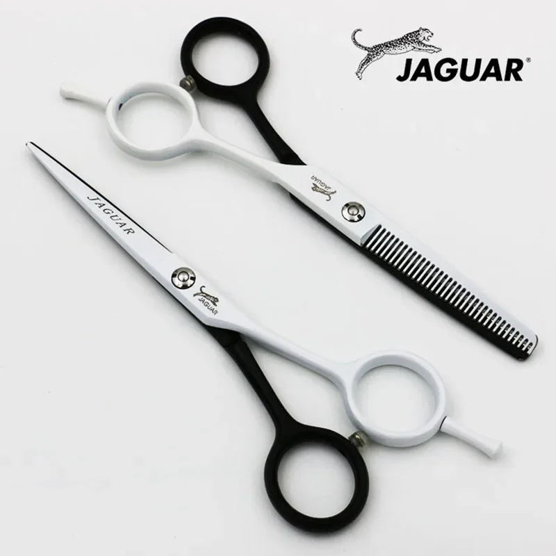 

5.5 Inch Professional Hairdressing Scissors Set Cutting+Thinning Barber Shears High Quality Personality Black and White Styles