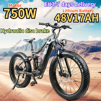 RS-A08 Electric Bicycle 750W Motor 48V17AH Lithium Battery Urban Commuting Electric Bike 26*4.0 inch Fat Tire Mountain E bike