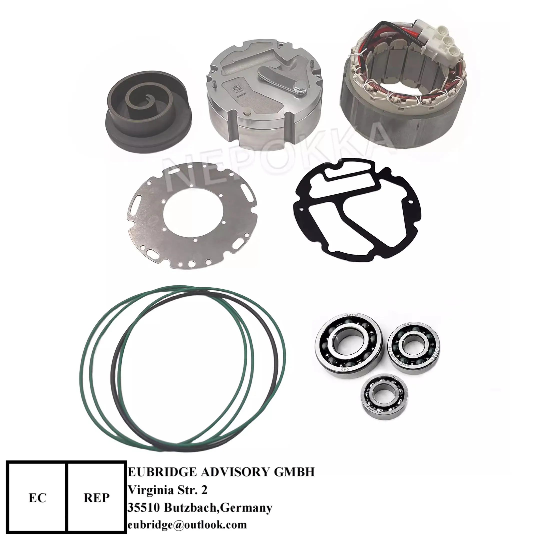 

New Energy Electric Vehicle Compressor Repair Kit, Suitable for Mercedes-Benz, BMW & Sandian 33