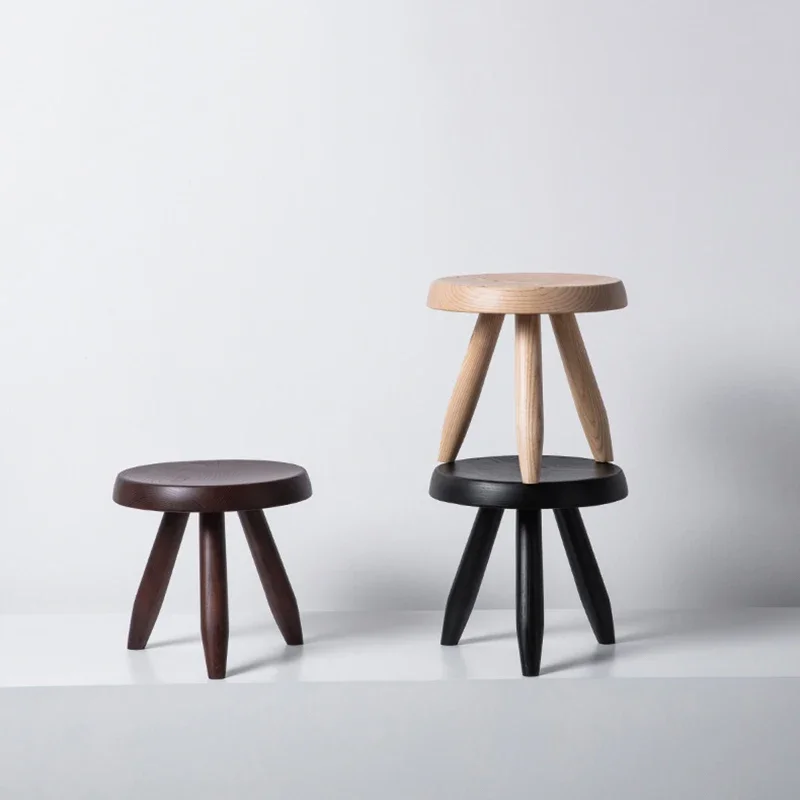 

Solid Wood Round Stool,Porch Shoe Changing Stool,Living room footstool,Home Mobile Seat,Modern Lounge Chair,Nordic Furniture