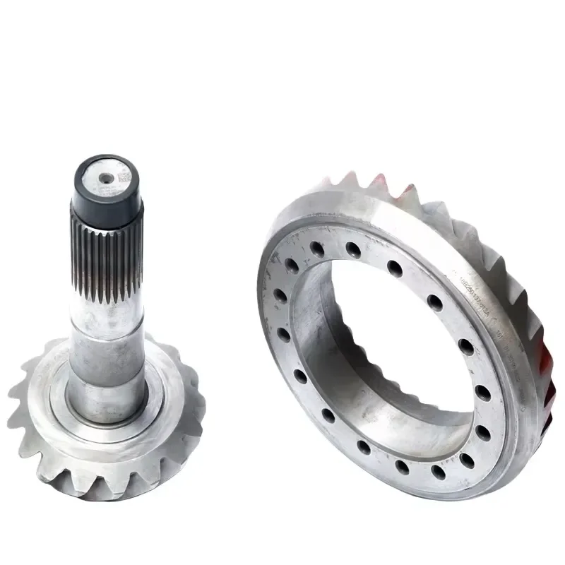 Heavy Duty Bevel Gear Set for Shaanxi Automobile Stable Power Transmission Compatible with Heavy Truck Models