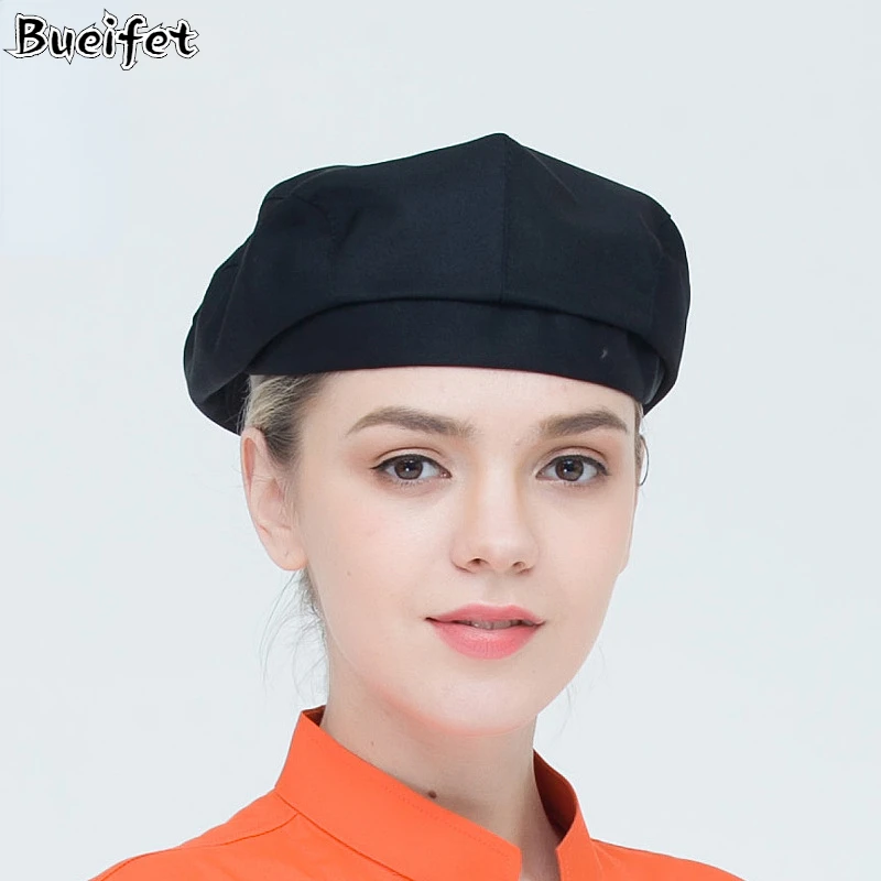 Cappelli da cucina uniformi per hotel Cameriere Catering Cappello da ristorante Abbigliamento da lavoro Cappello da cuoco Berretto in avanti Uniformi da cuoco Berretto da cucina Abbigliamento da lavoro