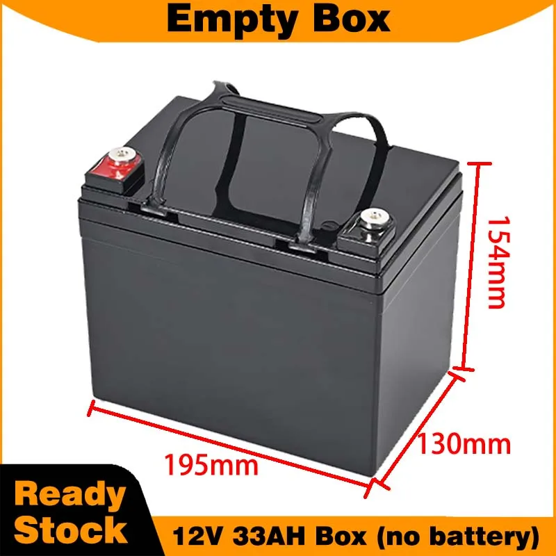 

12V 33AH Empty Battery Box with handle for 32650 18650 empty battery case for Lithium-ion battery pack DIY solar system storage