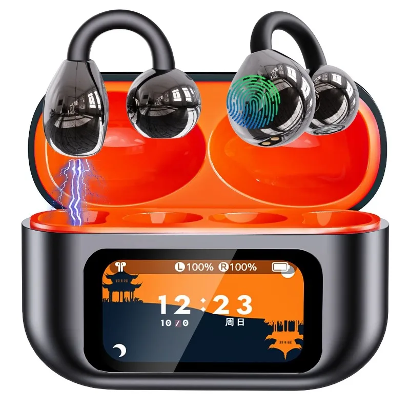 

V6.0 Color Touch Screen Clip APP Wireless Earphone XG-42 OWS Ear Hooks Headphone High-quality TWS Sports Games