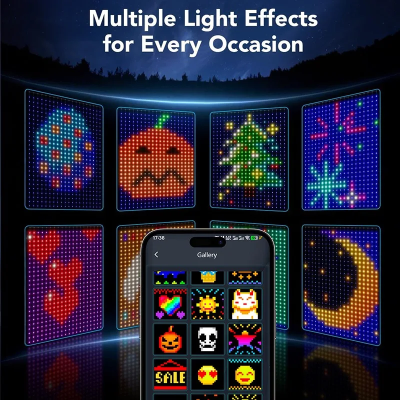 MIMI RGB 400 المصابيح أضواء الستار الذكية APP التحكم RGB عكس الضوء لتقوم بها بنفسك نمط الموسيقى الإضاءة المحيطة لنافذة غرفة نوم الديكور #3