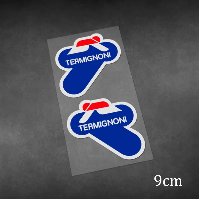 2Pcs Waterproof Reflective Decals Exhaust Brand Logo Pegatinas Motorcycle Car Motorbike Body Modification Sticker Vinyl Material