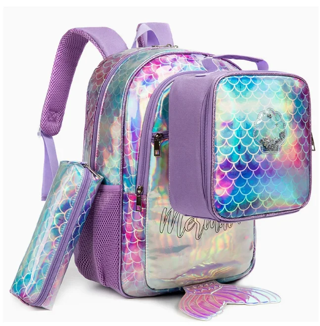 Kids School backpack Set For Girls Schoolbag Students School Mochila School bag 3 Pcs /set Children student book bag Backpack