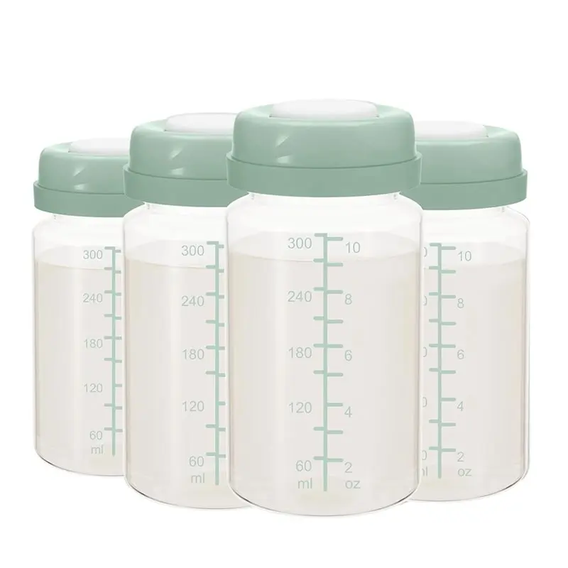 LALA 8Pcs 10Oz Breast Milk Storage Bottle For Momcozy 22Oz Breast Milk Cooler, Collection Bottle Container For Fridge