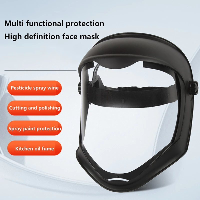 Full Face Shield Anti Fog Face Cover นํากลับมาใช้ใหม่ป้องกันโปร่งใส Visor สําหรับร้านอาหารน้ําหนักเบาทนทานอเนกประสงค์