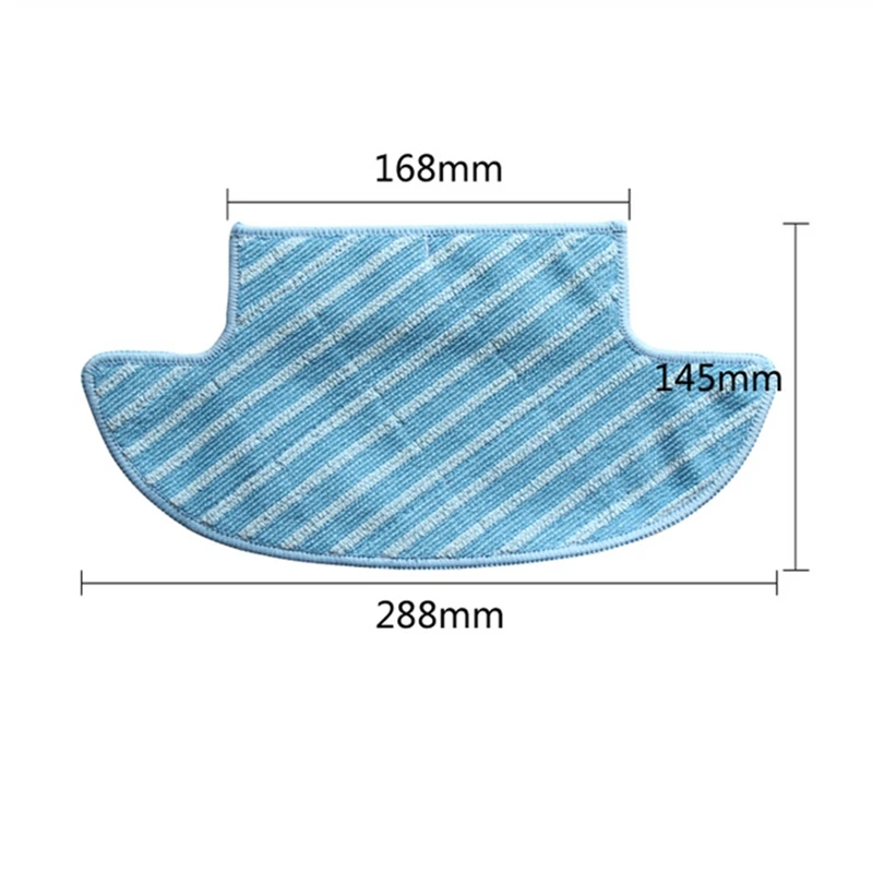 4 Pcs Mop Cloth Mop Cloth Kit For Ecovacs Slim 2 TCR-S D36A DA611 Robotic Vacuum Cleaner Replacement Brushes Parts