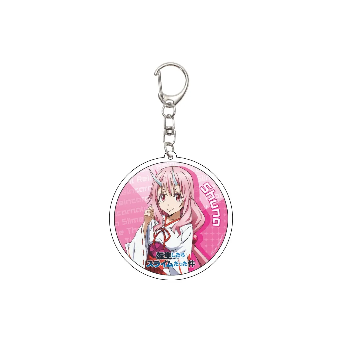 55 مللي متر أنيمي في ذلك الوقت حصلت على تجسدت كسلسلة مفاتيح الوحل Rimuru Tempest مفتاح سلسلة الاكريليك نموذج لوحة هدايا عيد الميلاد #2