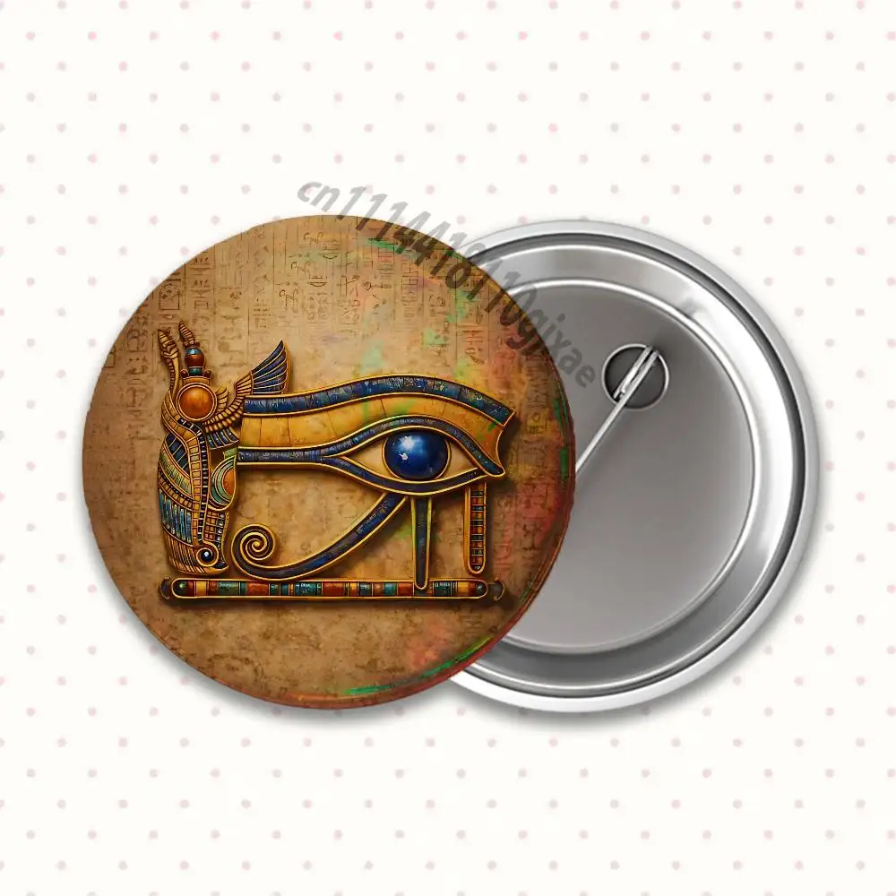 Egyptian Myth Anubis Badges Button Round Creative Pin Brooch Bag Decor Accessories Fans Collect Friends Gifts