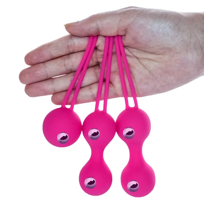 Boule de Kegel en silicone sûre pour femme, exercice musculaire du plancher pelvien, balle de venus, resserrement du vagin, jouets sexuels, geisha