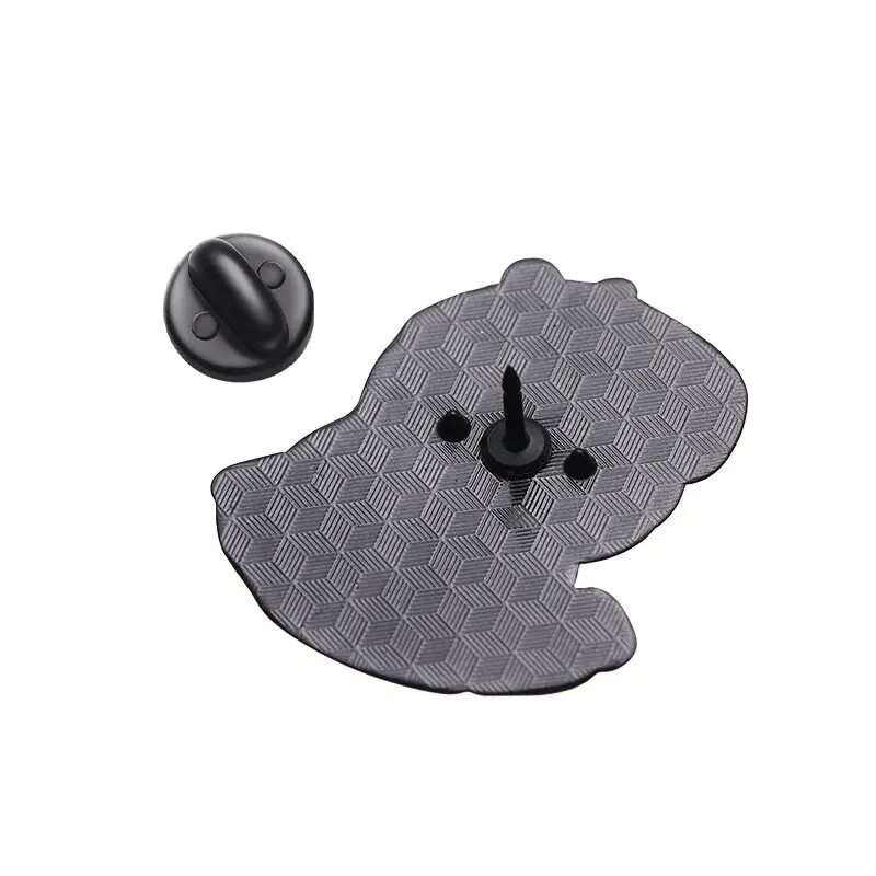2-3pcs Cartoon Fun Little Dolphin Head Orange Coffee Cup Sunglasses Creative Funny Bag Clothing Versatile Metal Breast Pin image 5