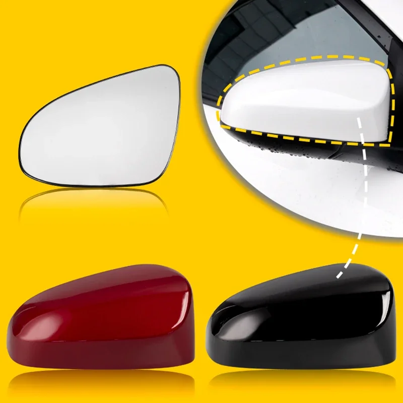 

Rearview Mirror Cover Lens for Toyota Vios Yaris L 14-21years Cap Mirror Glass Car Accessories