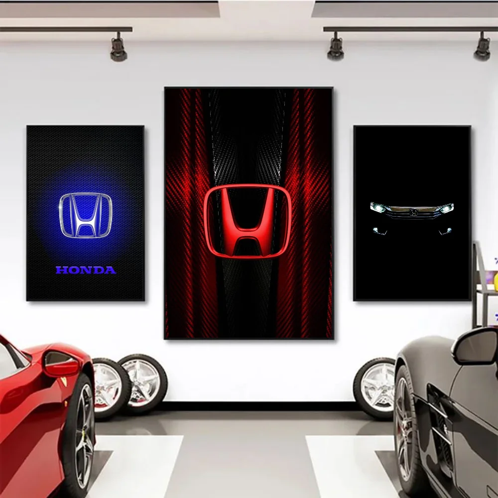 

Cool Car Honda Car Self-adhesive Art Waterproof Paper Sticker Coffee House Bar Room Wall Decor