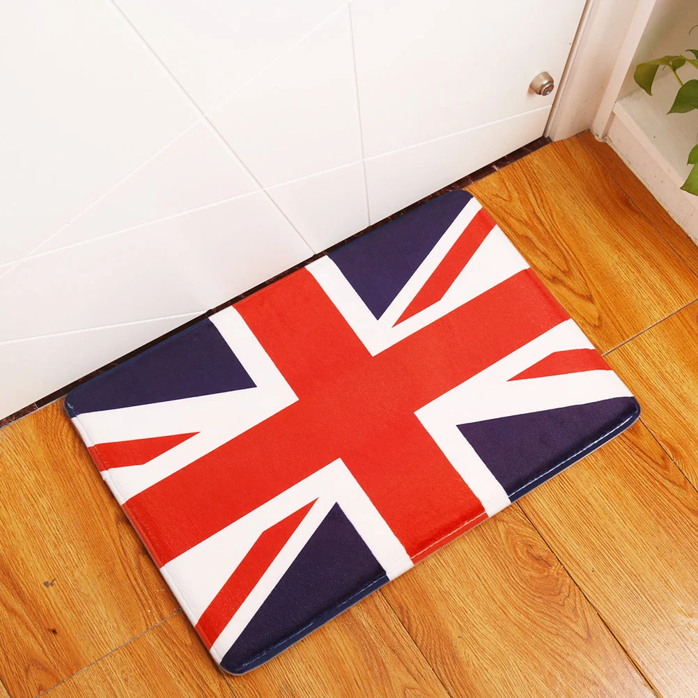 Non- Mat Colorful Mat Modern Doormat for Kitchen Living Room Hallway Bathroom 38x58cm (the Union Jack)