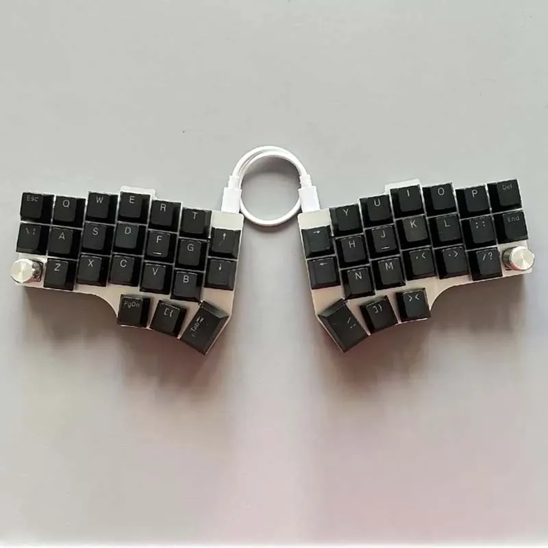 CORNE V4 Split Keyboard Type-C Wired With Knob Hot Swap QMK Support VIAL Ergonimic Split Keyboard Customize PC Gamer Accessories