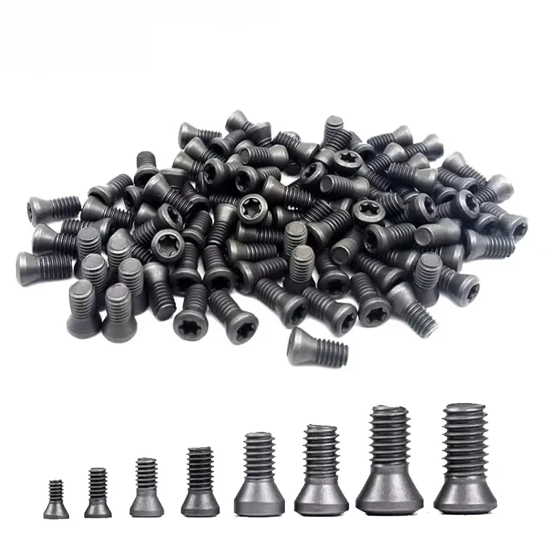 50pcs 10pcs M1.6 M1.8 M2 M2.5 M3 M3.5 M4 M5 M6 CNC Insert Torx Screw for Replaces Carbide Inserts CNC Lathe Tools holder
