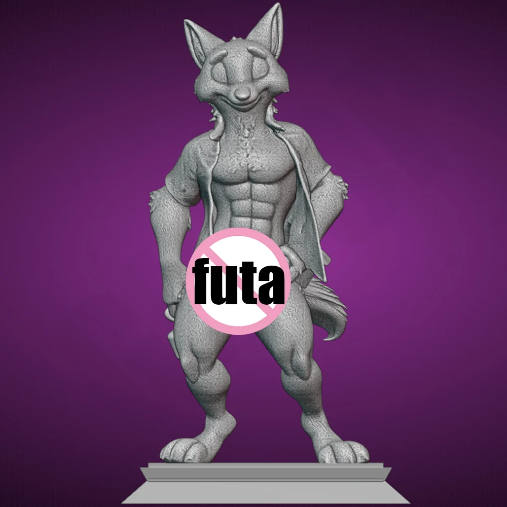 

FUTA Sexy Fox 1/24 Scale Resin Figure Model Kit Sexy Diorama Unassembled Unpainted Doll 3D Printing DIY Statue Crafts Toy