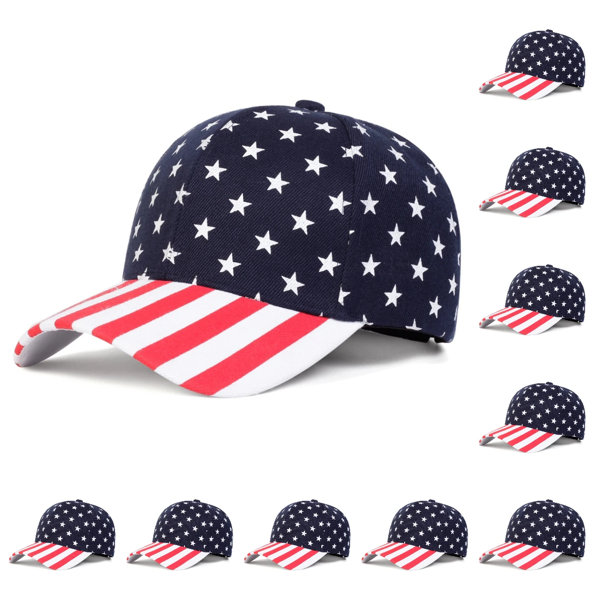 Casquette de baseball avec drapeau américain – Chapeau patriotique unisexe USA |   Casquette du Jour de l'Indépendance du 4 juillet pour hommes et femmes