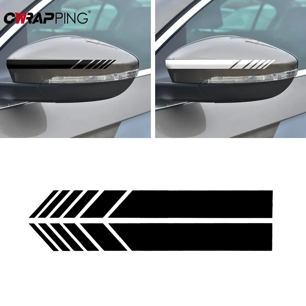 1 Set Car Universal Rear View Mirror Sticker Auto Door Rear View Mirror Non Fading Styling Accessories Stickers Decor Decal