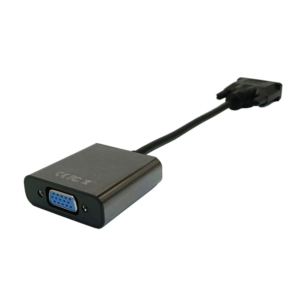 10 Buah Kabel Adaptor DVI 24 + 1 25 Pin DVI-VGA Konverter Video Pria Wanita Adaptor DVI Ke VGA Serbaguna untuk Proyektor Komputer HD-