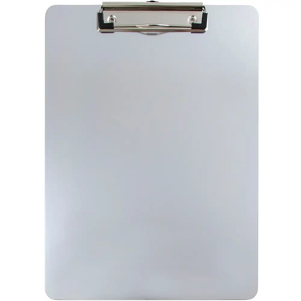 

JAM Paper Aluminum Clip Board, Silver Clipboard, 1/Pack, 9 x 12.5
