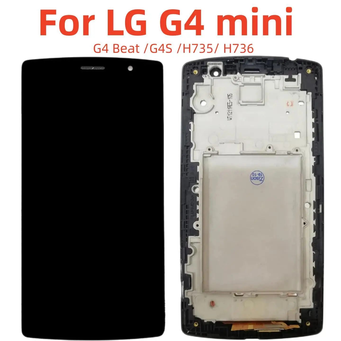 For LG G4 mini /G4 Beat /G4S /H735/ H736 LCD Display Touch panel Screen Digitizer with frame Assembly lcds screen for LG G4mini