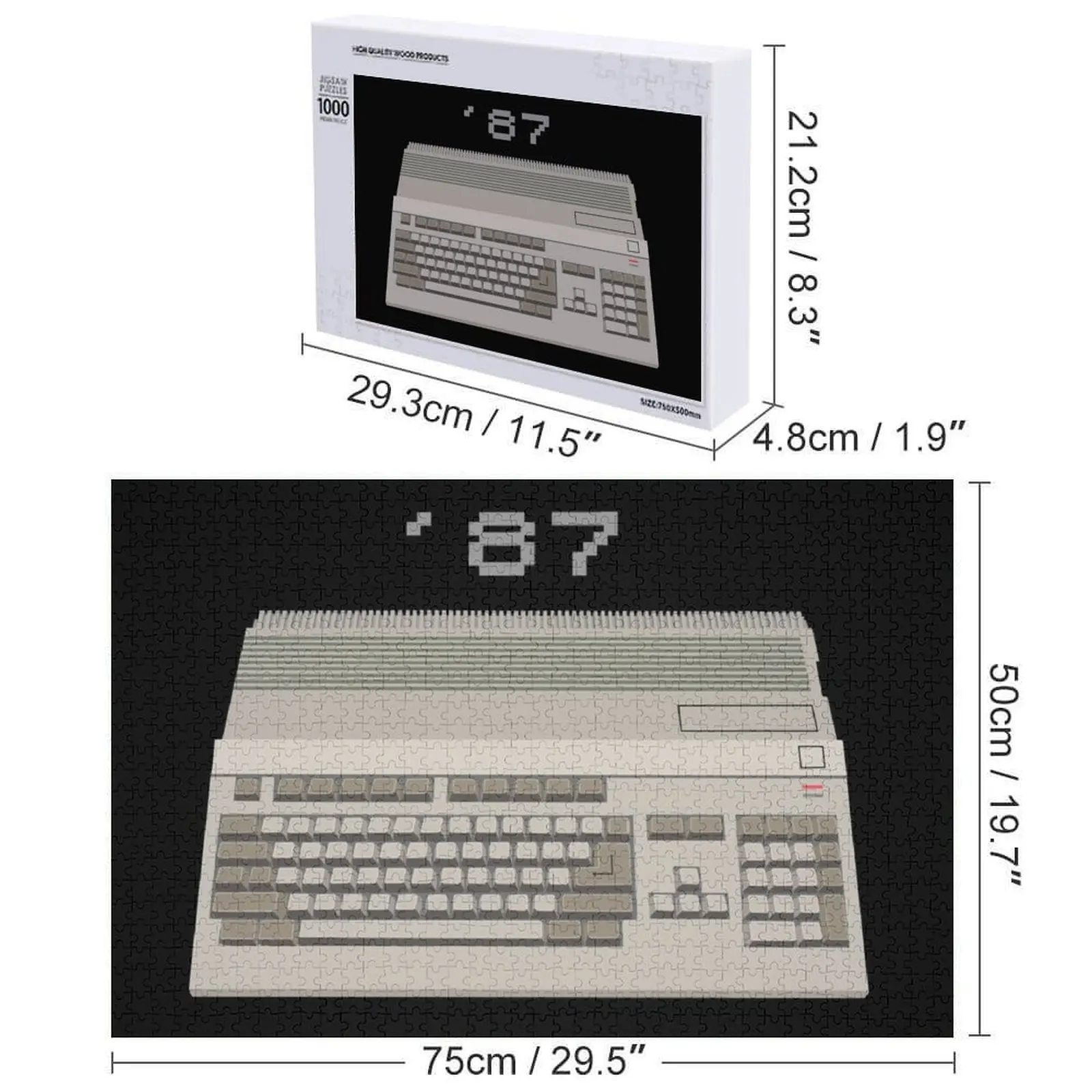Amiga 500-Multimédia pour (plus de) les gens Puzzle personnalisé enfants cadeau jouets pour enfants Puzzle