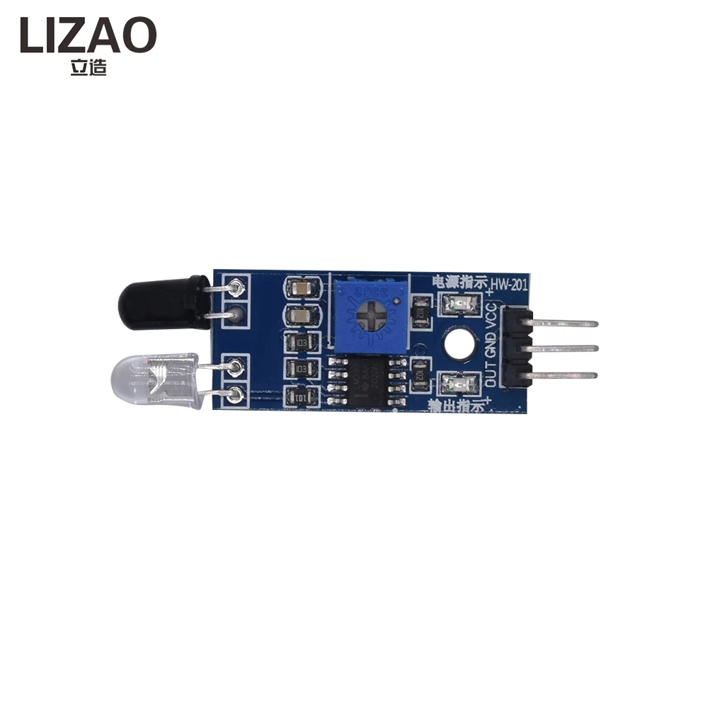 LIZAO Infrared Photoelectric Reflection Sensor Module, Obstacle Avoidance & Tracking IR Pair Control Module for Smart Cars