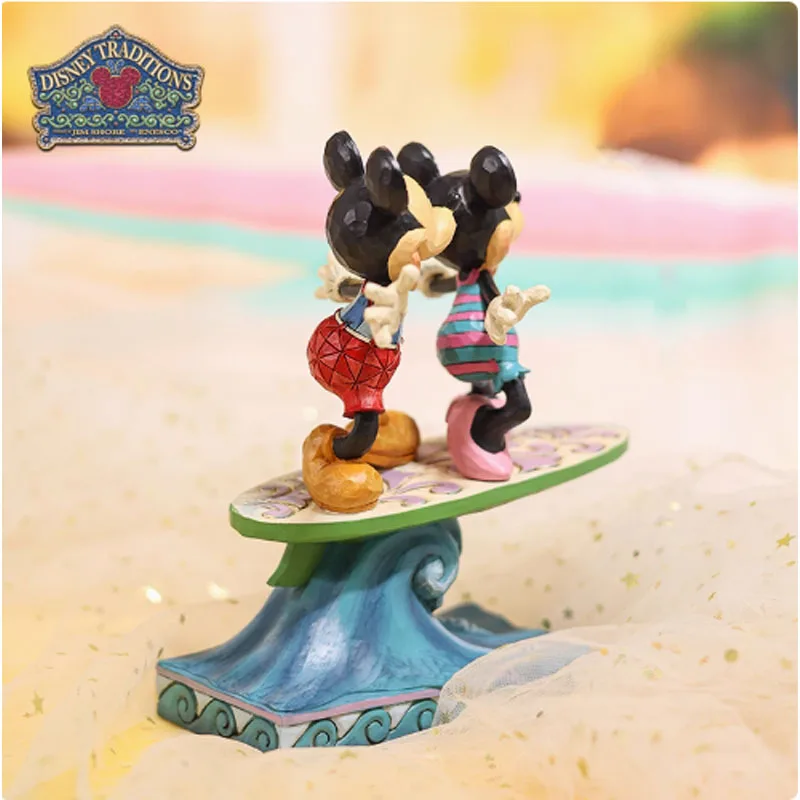 ديزني الأصلي المرآب عدة ميكي ميكي ماوس تصفح ميكي وميني 190 مللي متر شخصيات كرتونية لعب للأولاد هدية نموذج الحلي