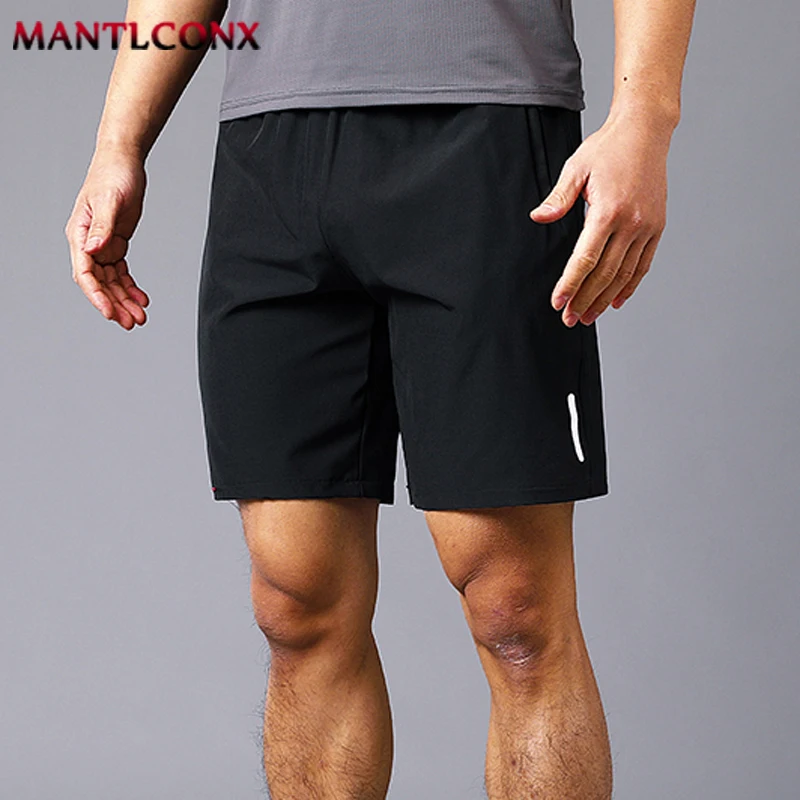 Thin Breathable Elastic Sports Shorts Casual Men's Running Shorts Quick-drying Fitness Black Shorts Men Beach Short Pants Male