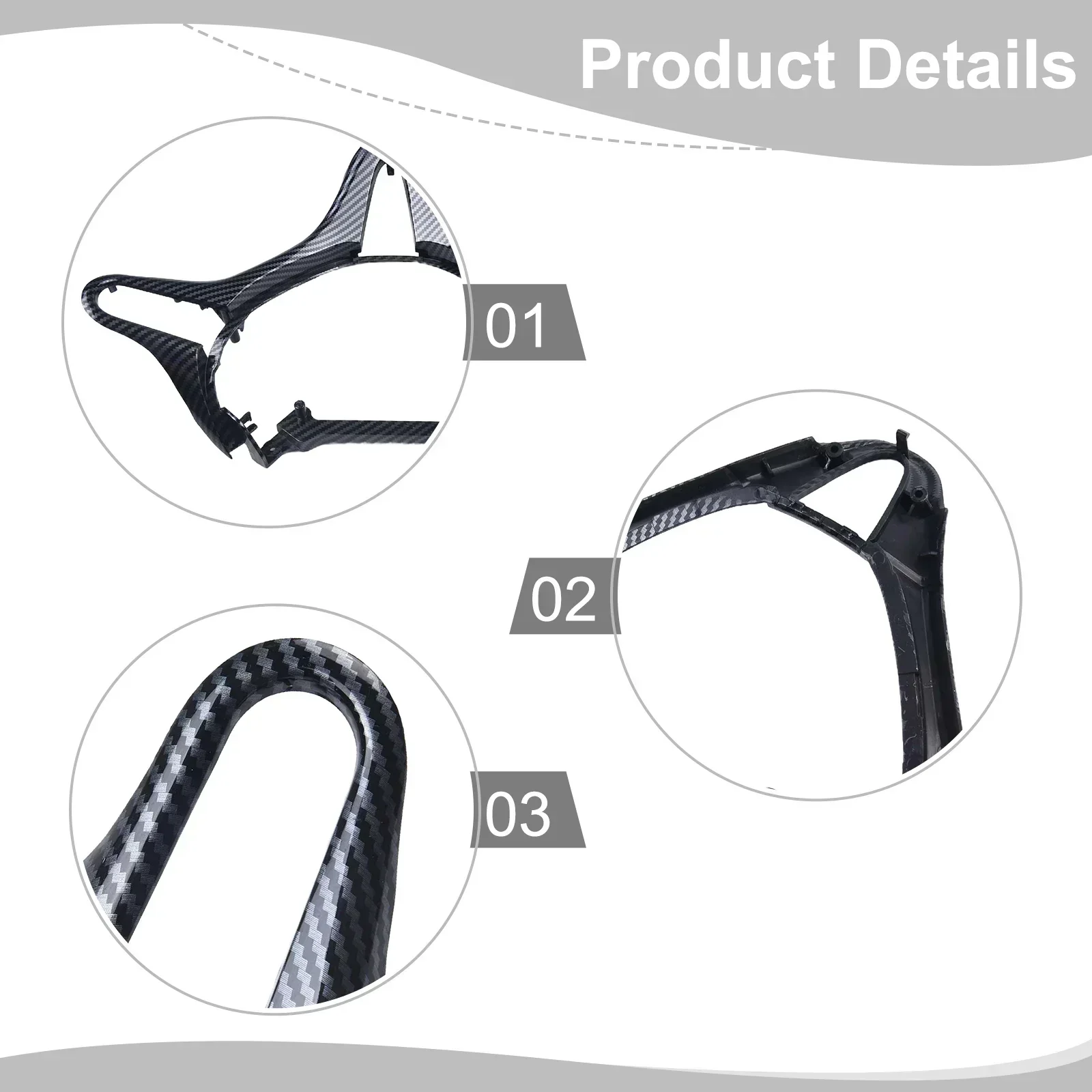 

For Honda For Honda Cover Panel Trim Steering Wheel Long-lasting 78540-SVA-A01ZA 78540-SVA-A01ZB Enhanced Interior
