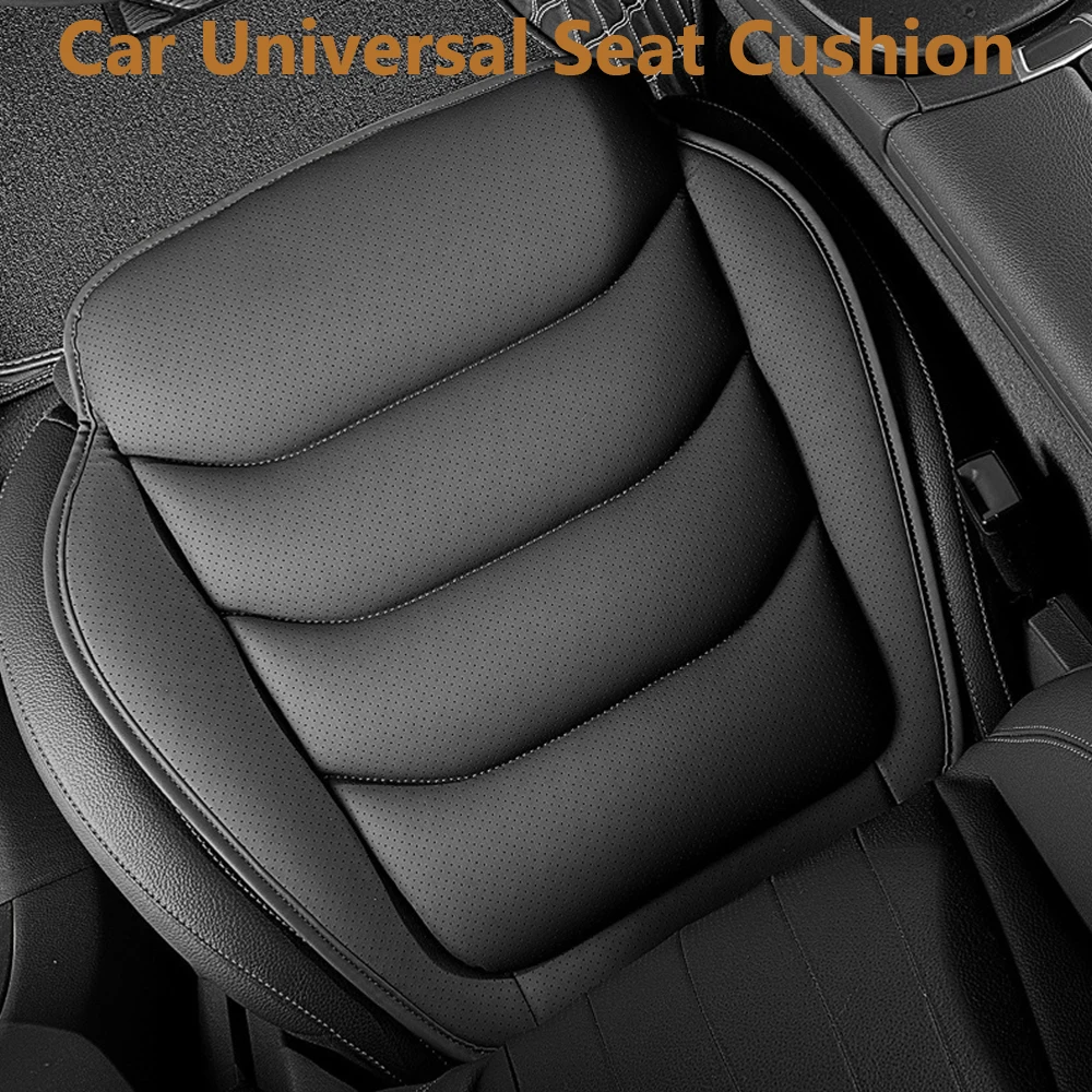 2026 New Car Seat Cover Breathable PU Leather Car Seat Cushion Four Seasons Universal Auto Interior Non-slip pad