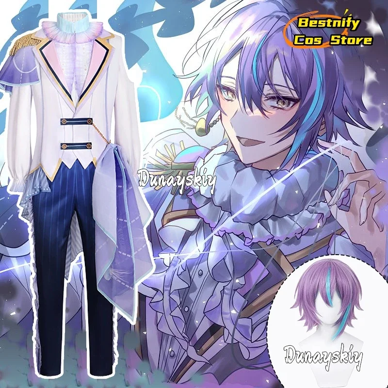 

CosplayJellyfish Kamishiro Rui Cosplay Game Project Sekai Colorful Stage Costume Fungus Lace Men's Suit Anime Outfits Wig Prop S