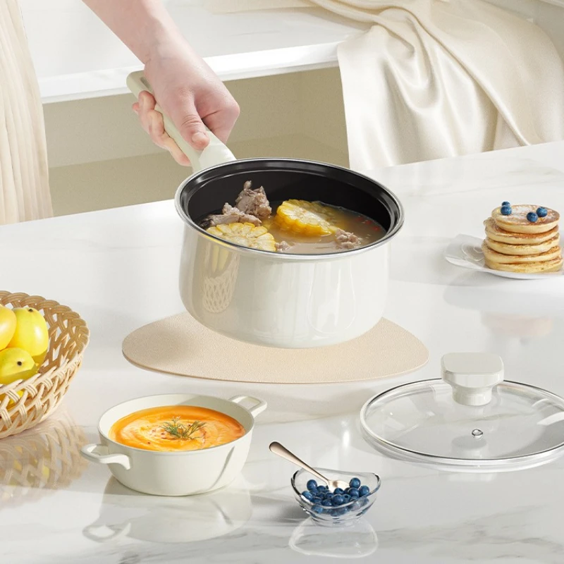 High End Ceramic Milk Pot, Baby Food Pots, Specialized Instant Noodle Pot, High-value Enamel Soup Pot, Uncoated Non Stick Pans