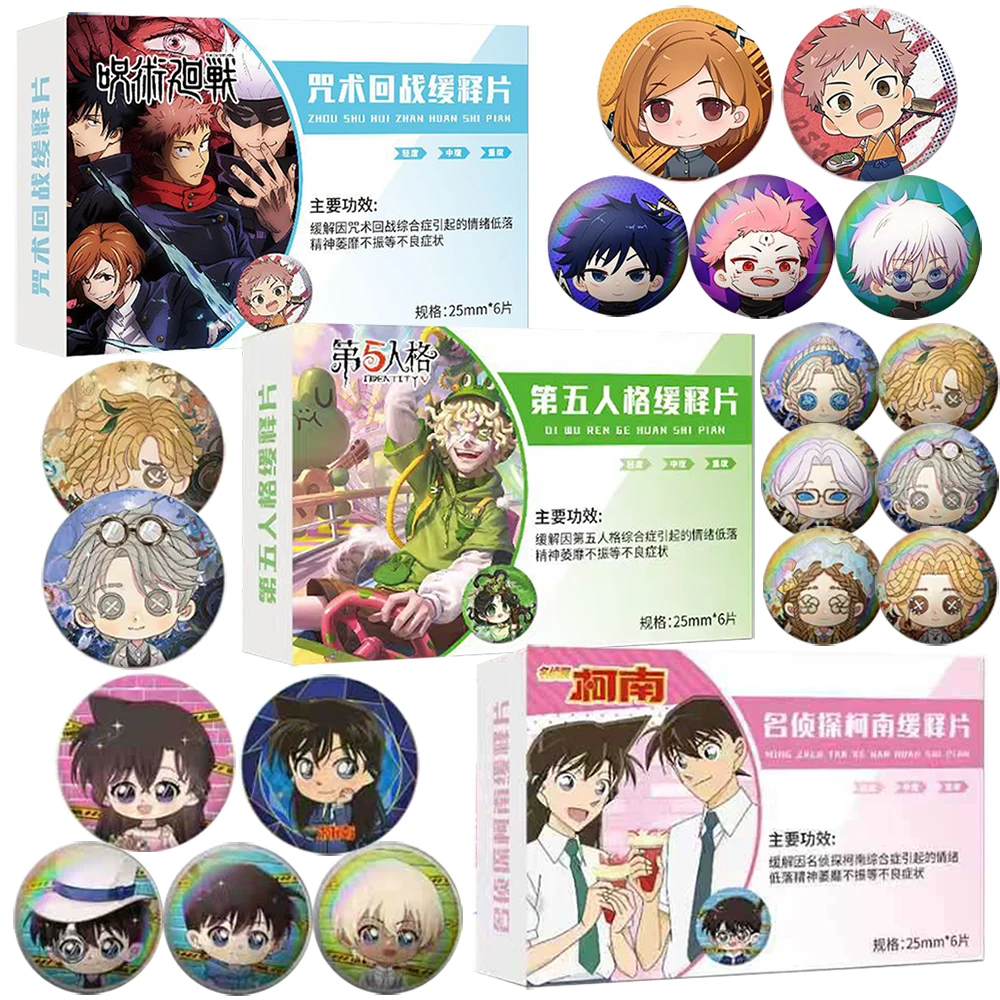 

High Score Japanese Anime Creative Fun Badge Classic IP Protagonist Group Exquisite Brooch Jewelry Christmas Gift Toys for Child