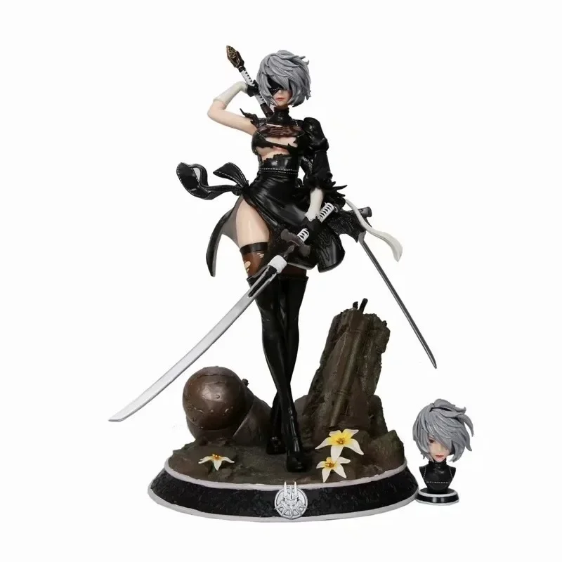 NieR Automata 2B YoRHa No.2 Type B 33cm PVC Movable Model Statue Decoration Dolls Toys Collection Children's Christmas Gift