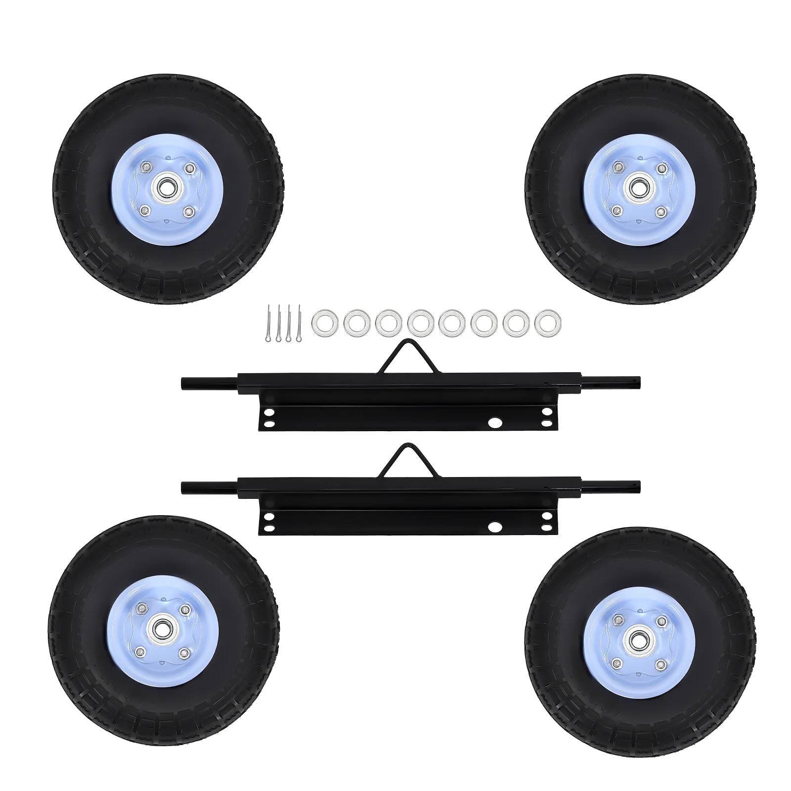 06423-ZS9-020AH Wheel Kit for Honda Generator EU3000is 06423-ZS9-020AH Steel Axles Wheels with TIRES& Bearings