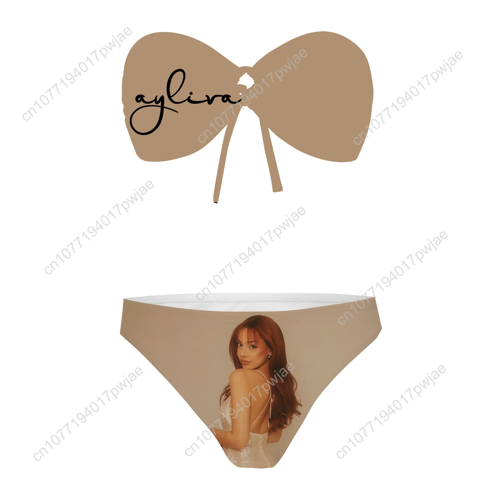 

Ayliva German Singer Strapless Swimsuit Womens Bathing Suits Fashion Swimwear Pool Party Beach Sexy Bikini Customize Beachwear